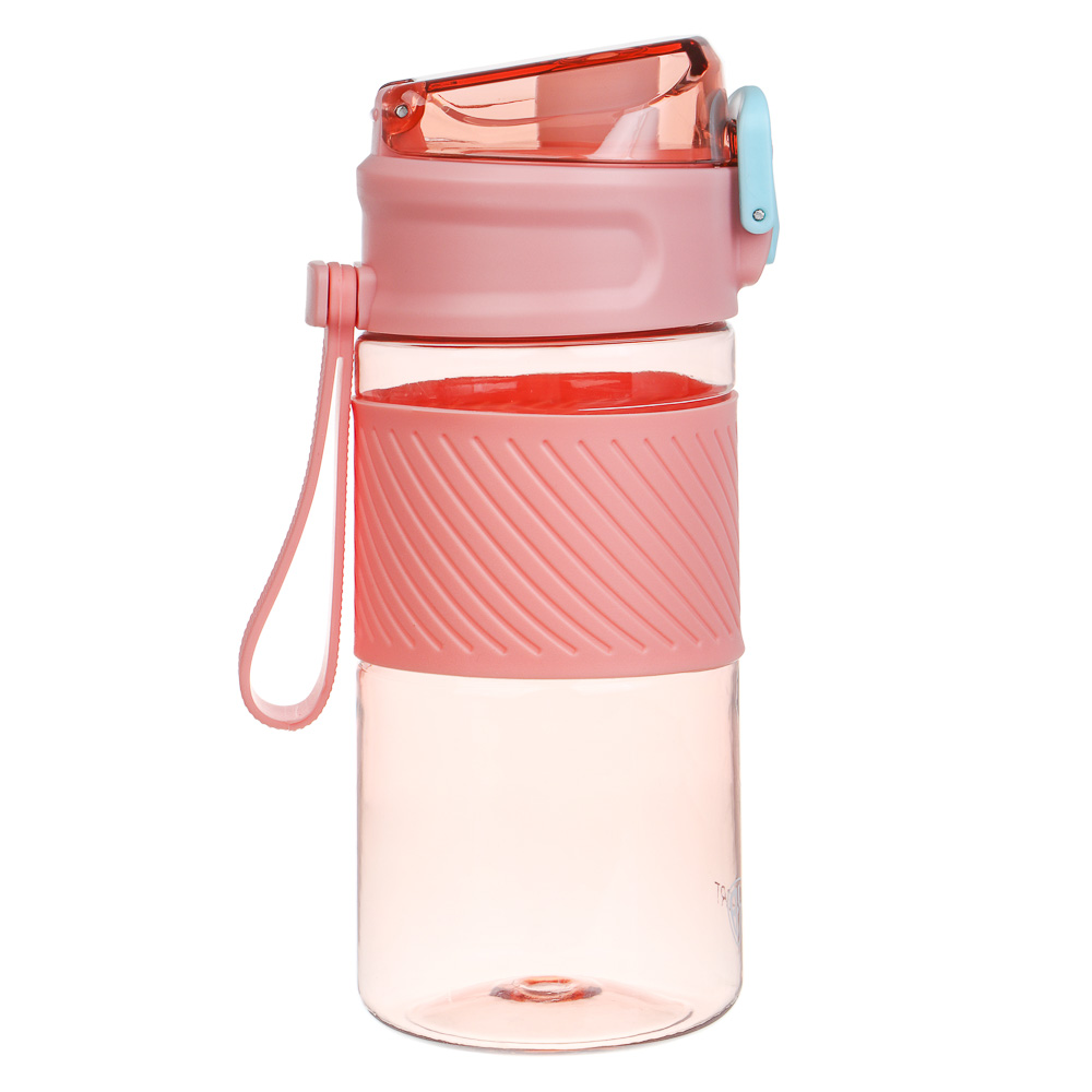 Бутылка спортивная для воды с силиконовым поильником тм BY SPORT, 500мл, 18,5x8,5см, 500мл, PC, 2 цв - #8