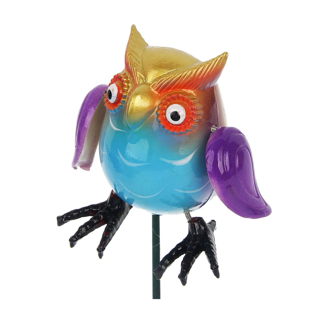 Фигурка на стержне "Сова" тм INBLOOM, 6х10х60см, пластик, металл - #4