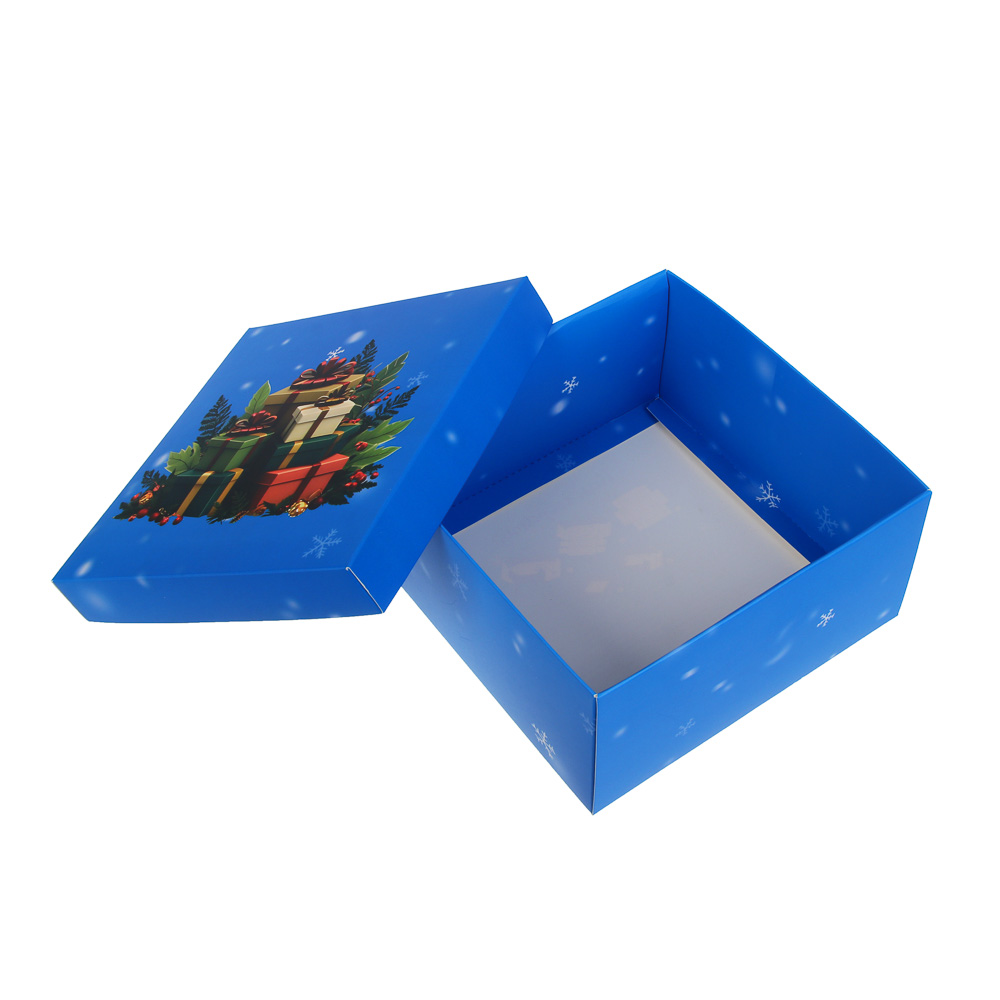 Коробка складная, 19,5x19,5x9,5см, бумага, арт.1, 4 дизайна - #4