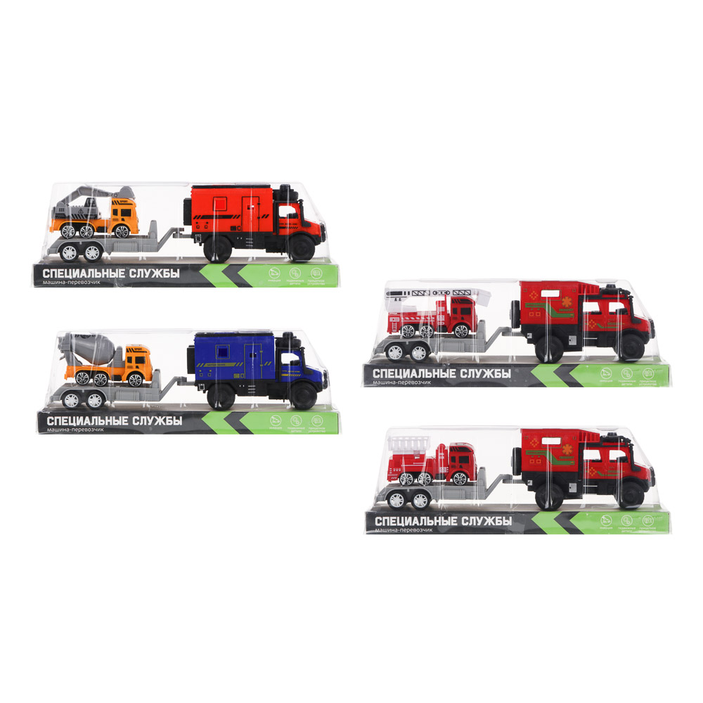 ИГРОЛЕНД Машина-перевозчик "Специальные службы", инерция, PP, 24,7х7х9 см, 4 дизайна - #3