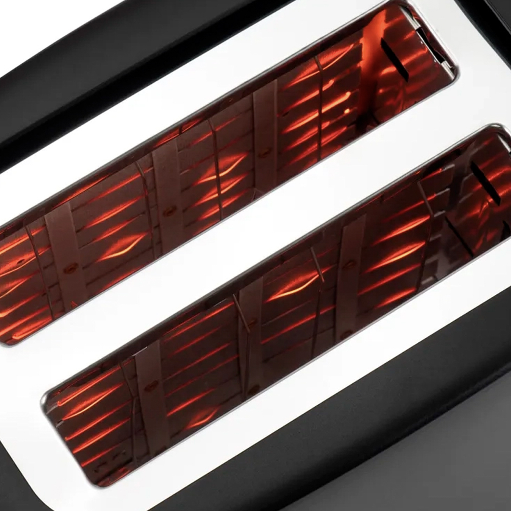 LEBEN Тостер, 650 Вт, 2 слота, регулятор мощности/степени прожарки, пластик, металл, чёрный - #9