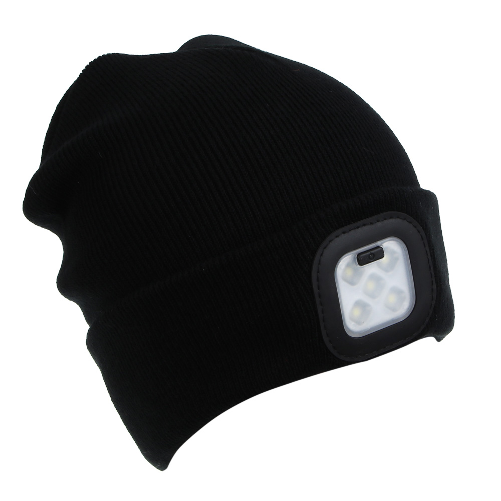 Шапка акрил с фонарем налобным тм AZOR FISHING, 22,5х19 см, LED, 3 режима, 400лм, 200 мАч, USB - #1