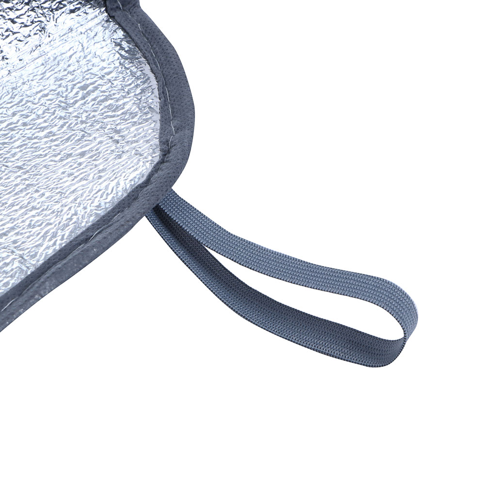 ЕРМАК Шторка солнцезащитная на лобовое стекло, 145x70см, серебристая, складная - #6