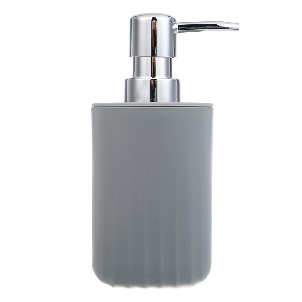 Диспенсер для жидкого мыла тм VETTA Сидней, 250мл, пластик, PP, серый, 7x16см - #3