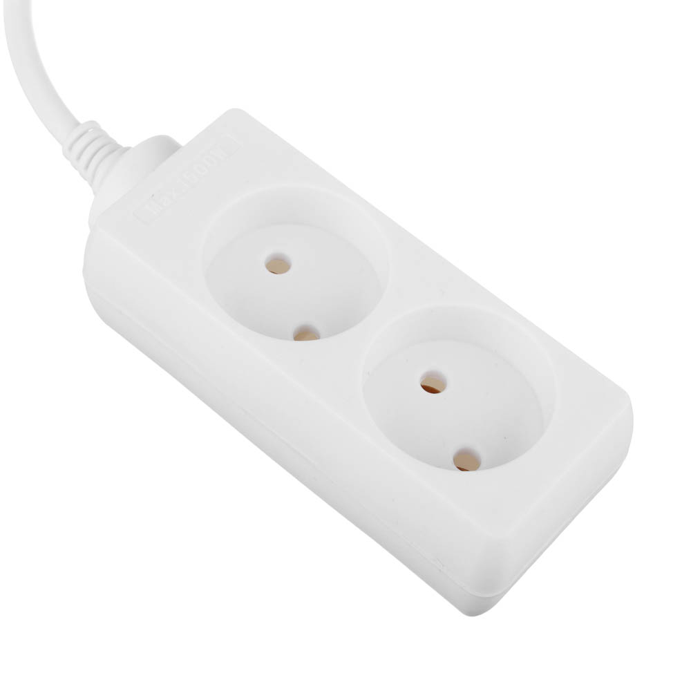 Удлинитель 2 гнезда 3м BY, сеч. провода 0,75 кв.мм, 3м, евророзетка, 6A, макс. мощность1500Вт - #3