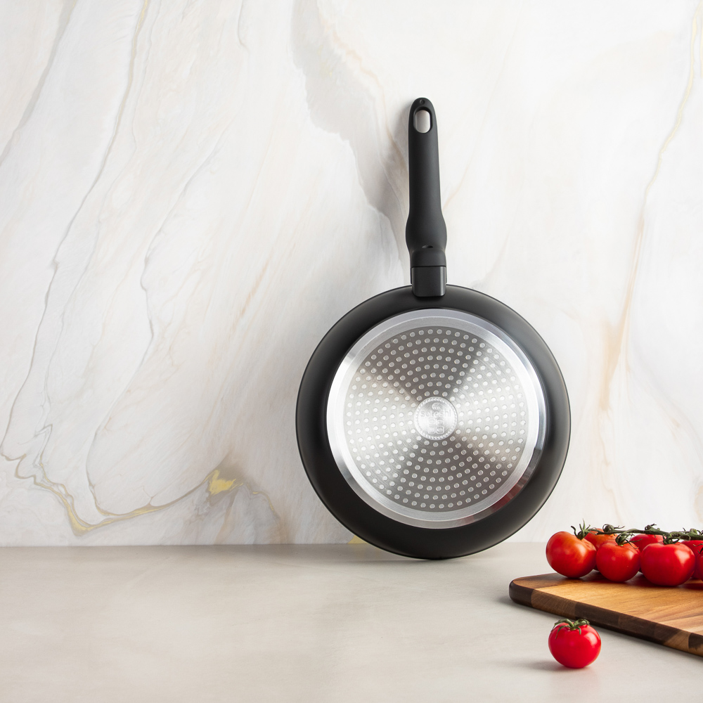 SATOSHI Стоун Набор сковород литых 3пр., d20, 24, 28см, антипригарное покрытие Мрамор - #15