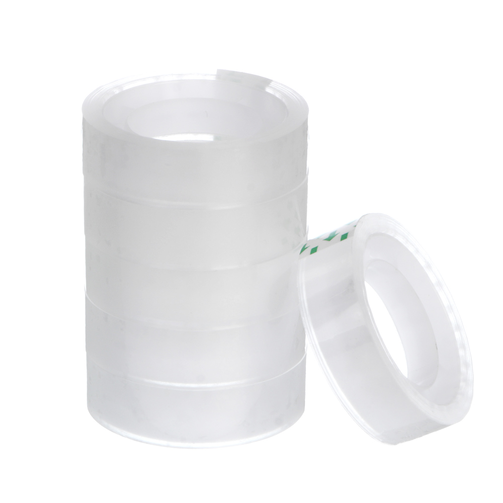 Набор липкой ленты ClipStudio 12ммх12м, 6 рулонов, прозрачный, ПВХ 35мкм, пластиковая втулка - #3