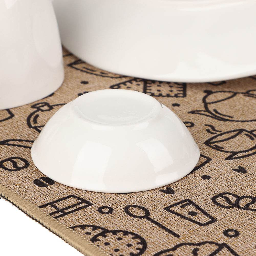 VETTA Коврик для сушки посуды, 40x30 см, искусственный лен, резина - #10