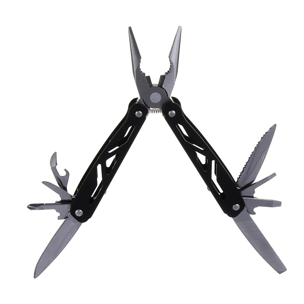 Мультитул многофункциональный тм ЕРМАК, 12 функций, нержавеющая сталь, 9,9 см - #2