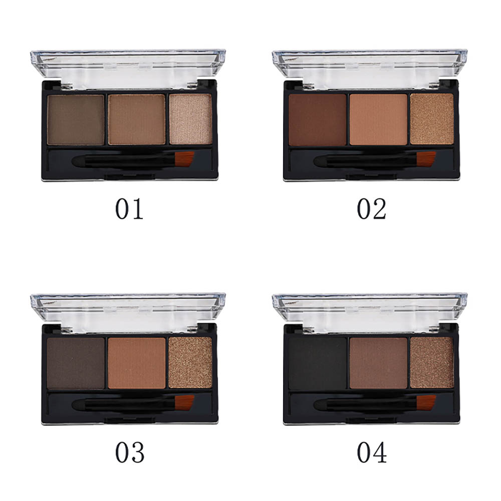 Тени для бровей "Brow&Glow", тм Farres, 3 цвета - #1