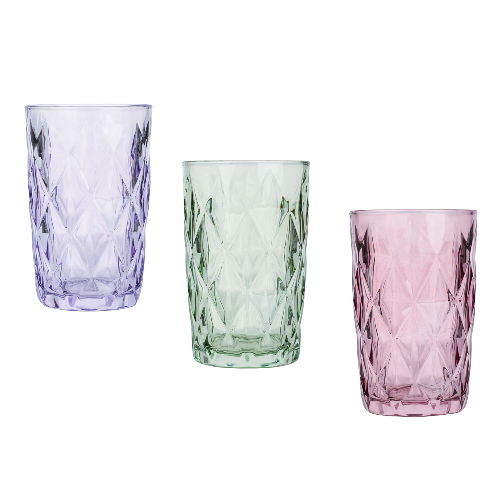 Стакан тм MILLIMI Ромб, 350мл, стекло - #1