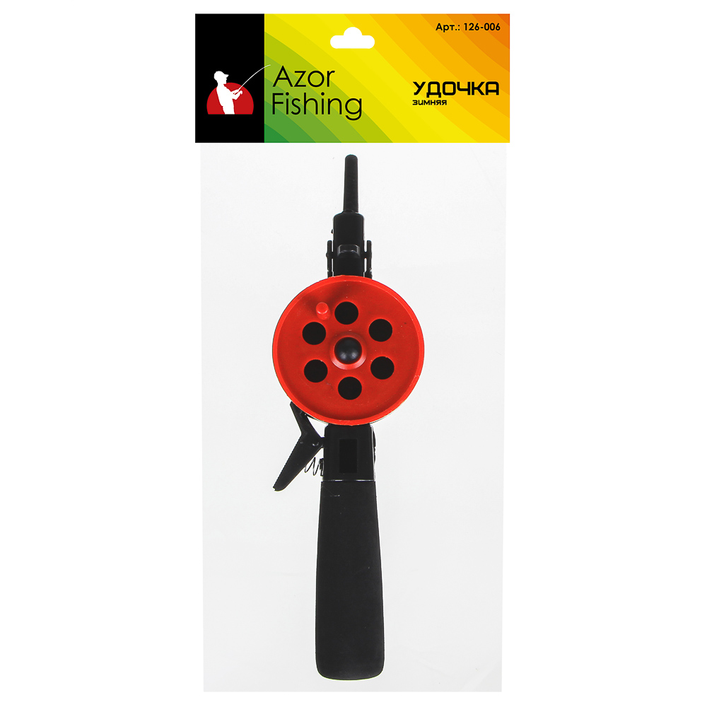 Удочка для зимней рыбалки тм AZOR FISHING, 35см, с катушкой, съемные ножки, файберглаc, 3 цвета - #4