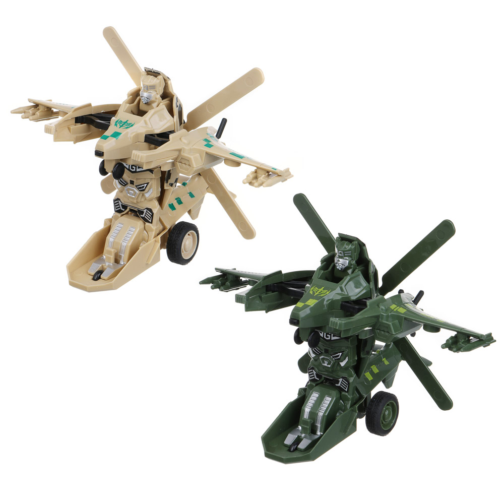 ИГРОЛЕНД Вертолет - трансформер 2 в 1, инерция, удар, ABS, 17х6х15 см, 2 дизайна - #4