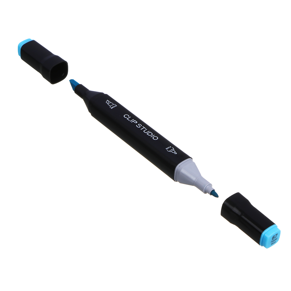 ClipStudio Набор маркеров для скетчинга, 36 цветов, 2-сторонний круг.наконечник/скошенный, чехол - #4