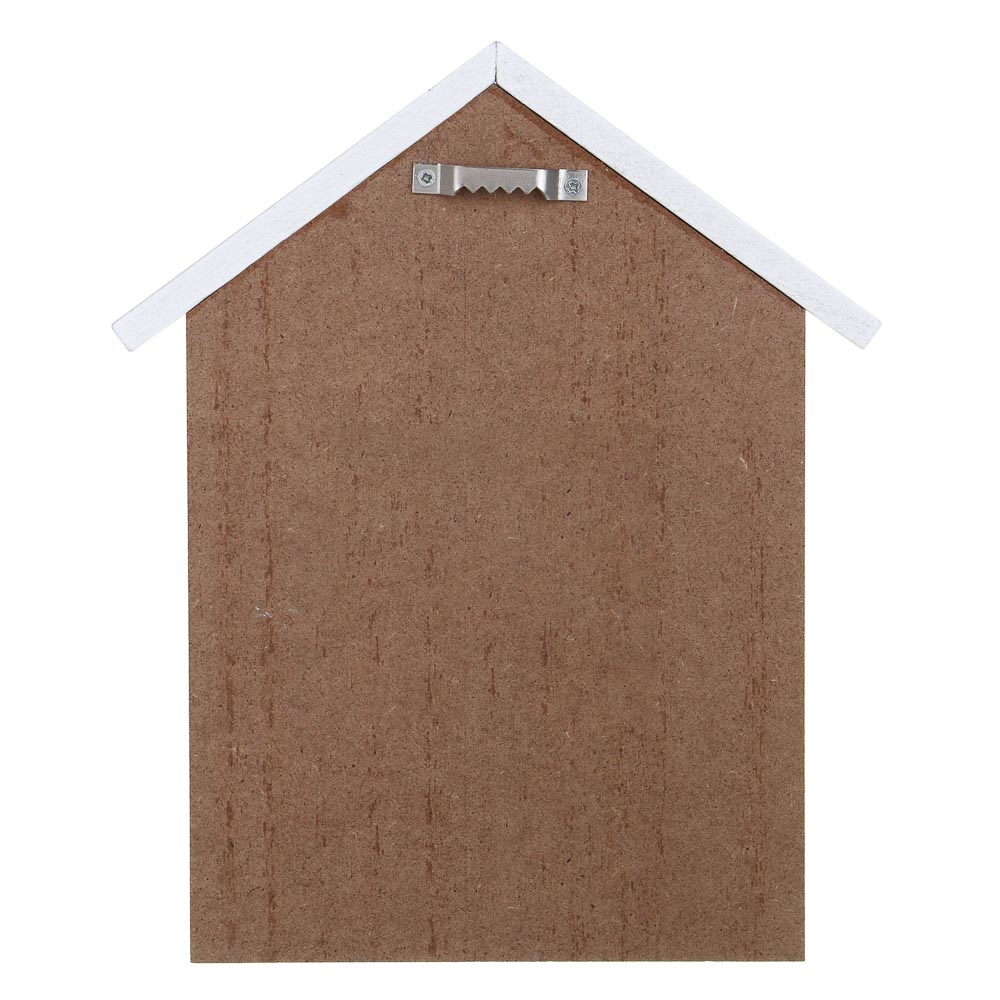 Ключница открытого типа на 3 крючка, 21x17,5x3 см, МДФ, серый, бежевый - #4