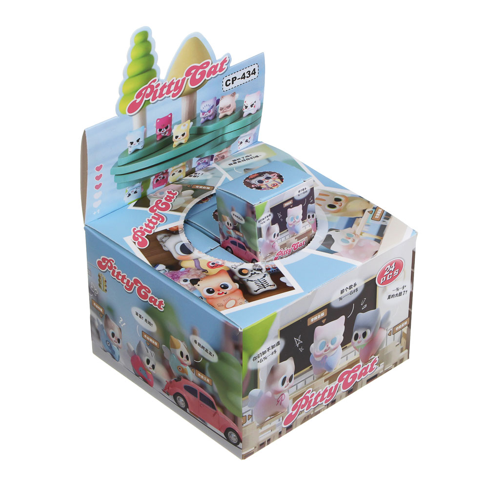 Игрушка фигурка "Модный кот", 5х5х3,5см, полистоун, микс - #6