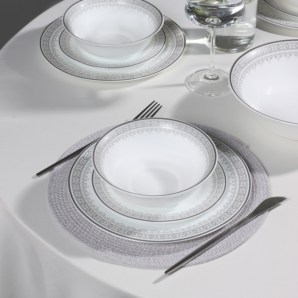 MILLIMI Минта Набор столовой посуды 13 пр., опаловое стекло - #13