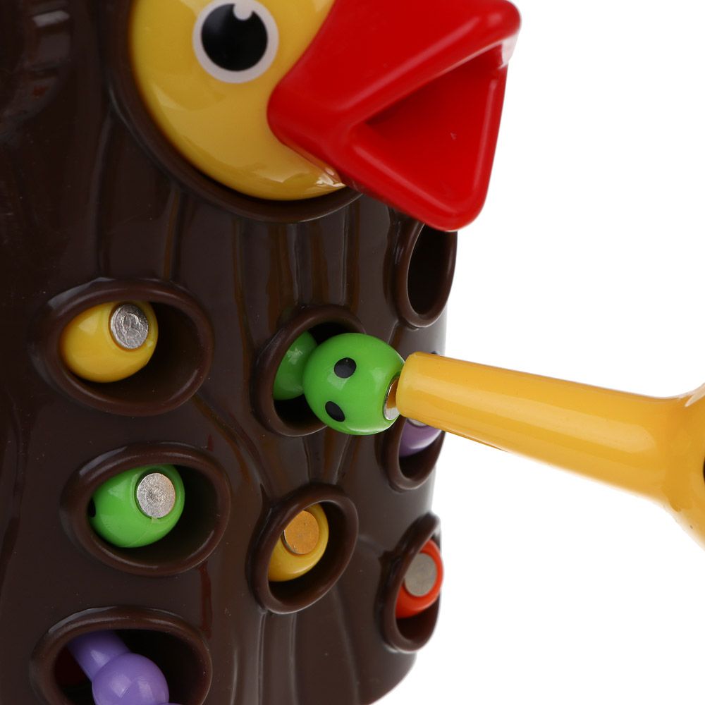 ИГРОЛЕНД Развивающая игрушка "Накорми птенца", PP, магнит, 13,4х10х10,5см - #6