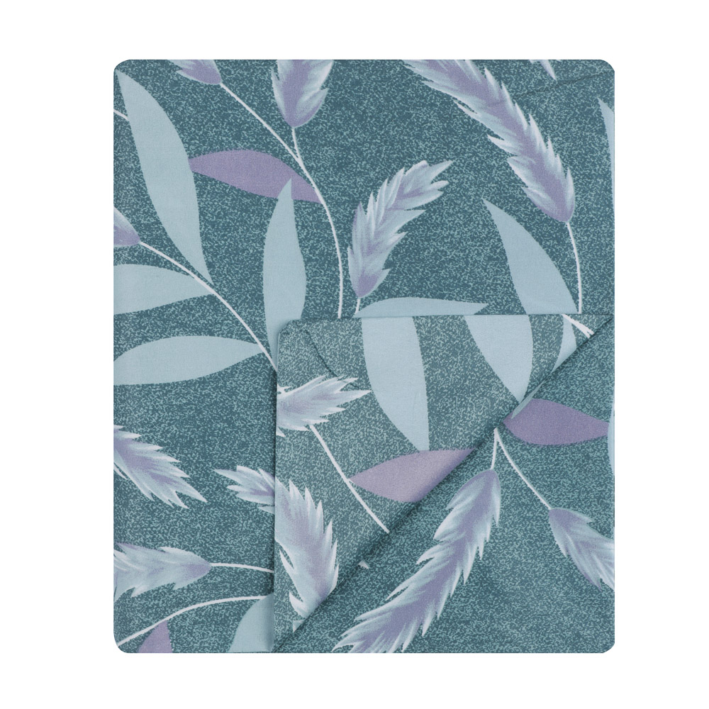 PROVANCE Нэви Комплект постельного белья евро (4 предмета), микросатин, листья - #8