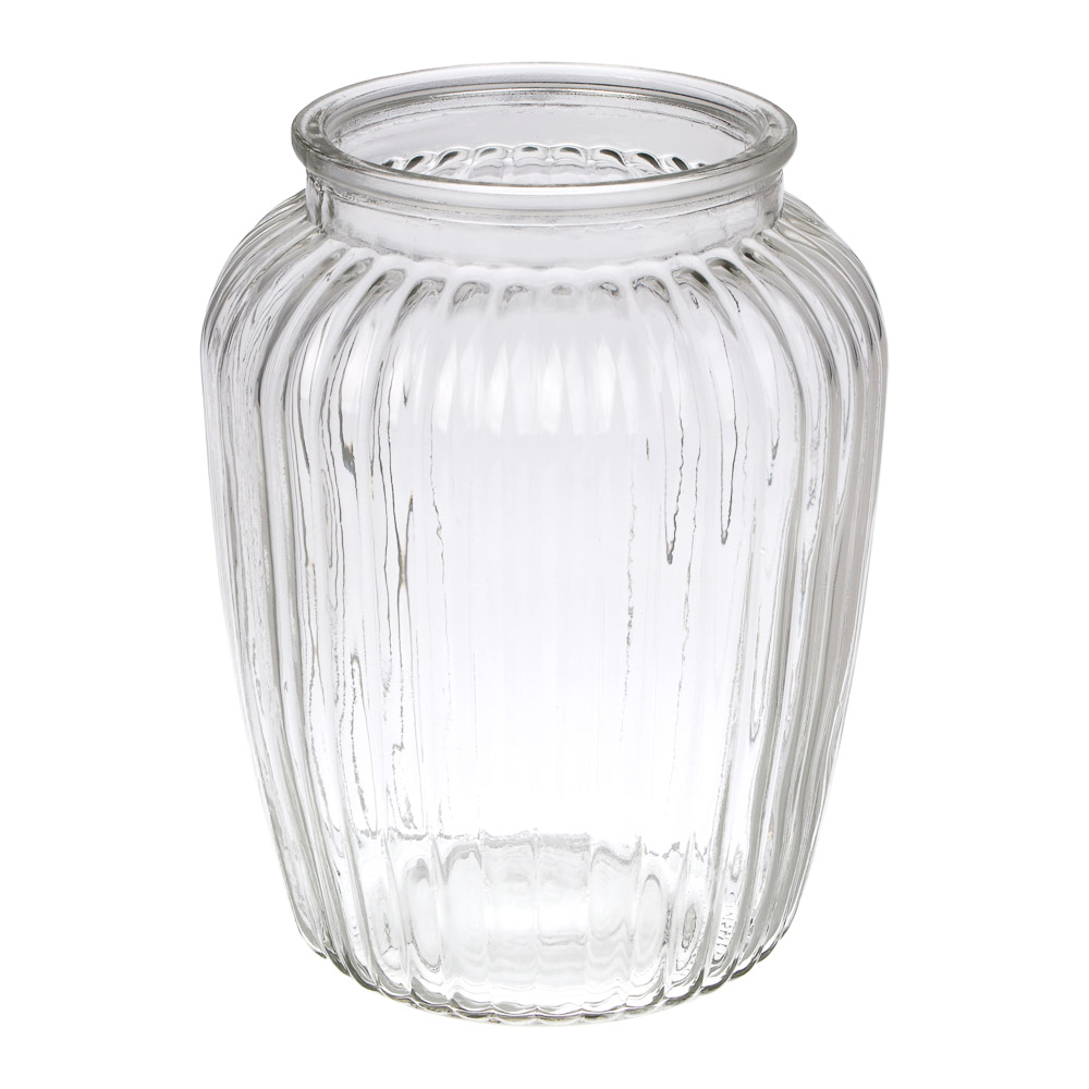 Ваза, 14х18,5 см, стекло, прозрачная - #1