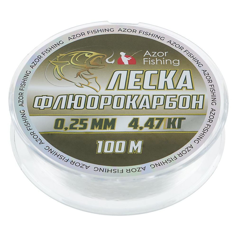AZOR FISHING Леска флюрокарбоновая 0,25мм, 100м - #2