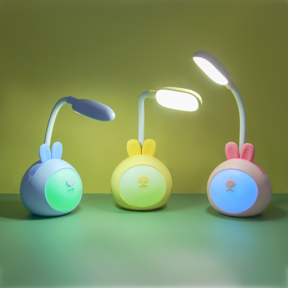 Светильник LED "Зайка", USB, АБС пластик, 8х7,5х16см, 3 цвета - #8