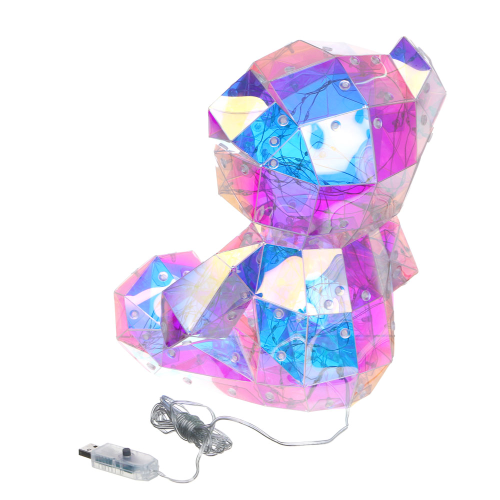 СНОУ БУМ Медвежонок, 16х24 см, 150 LED, постоянное свечение, USB - #8