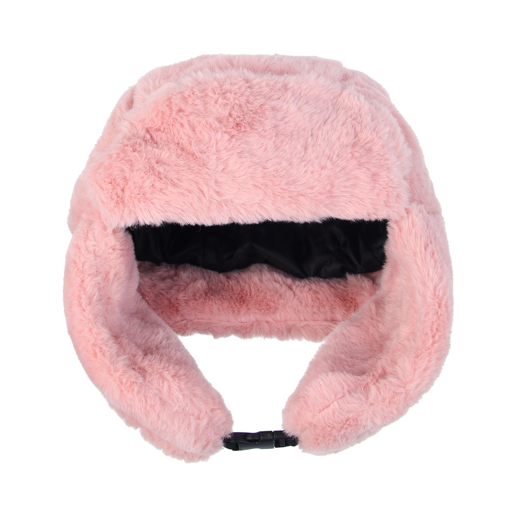 GALANTE Шапка-ушанка женская из экомеха, р.56, 100% полиэстер, цвета в ас-те, ОЗ25-18 - #2