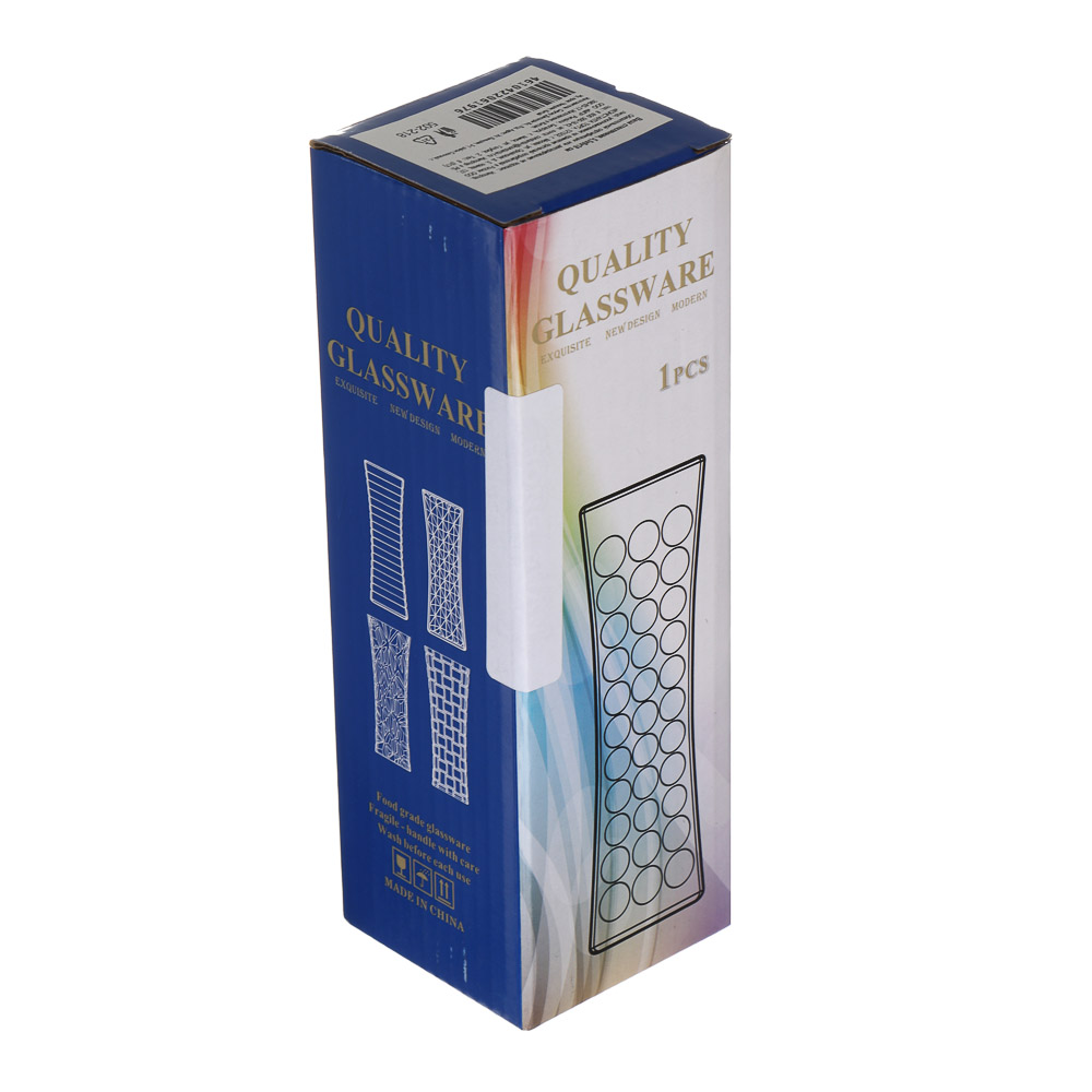 Ваза стеклянная, 5,5х6x18 см, 3 дизайна - #7