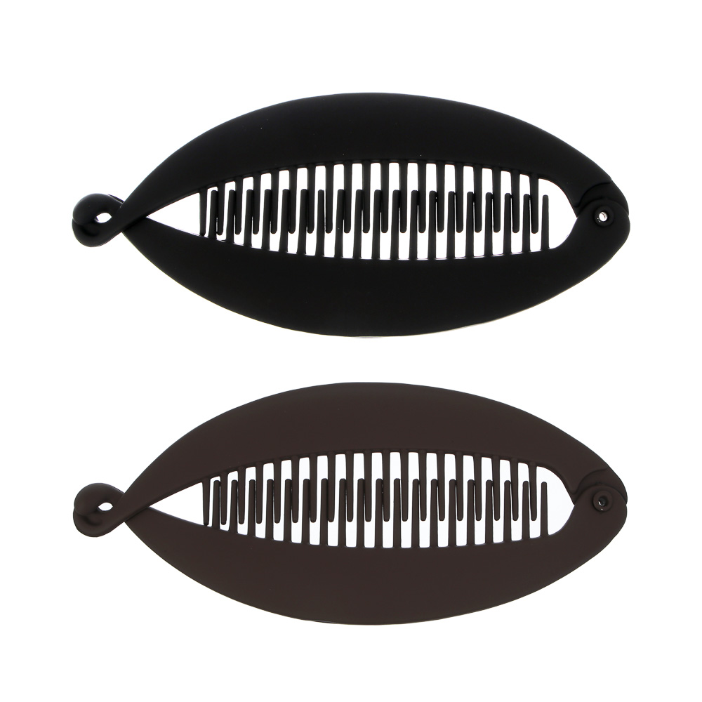 ЮНИLOOK Заколка для волос 13,5х6см, пластик, 2 цвета, ACS25-10 - #1