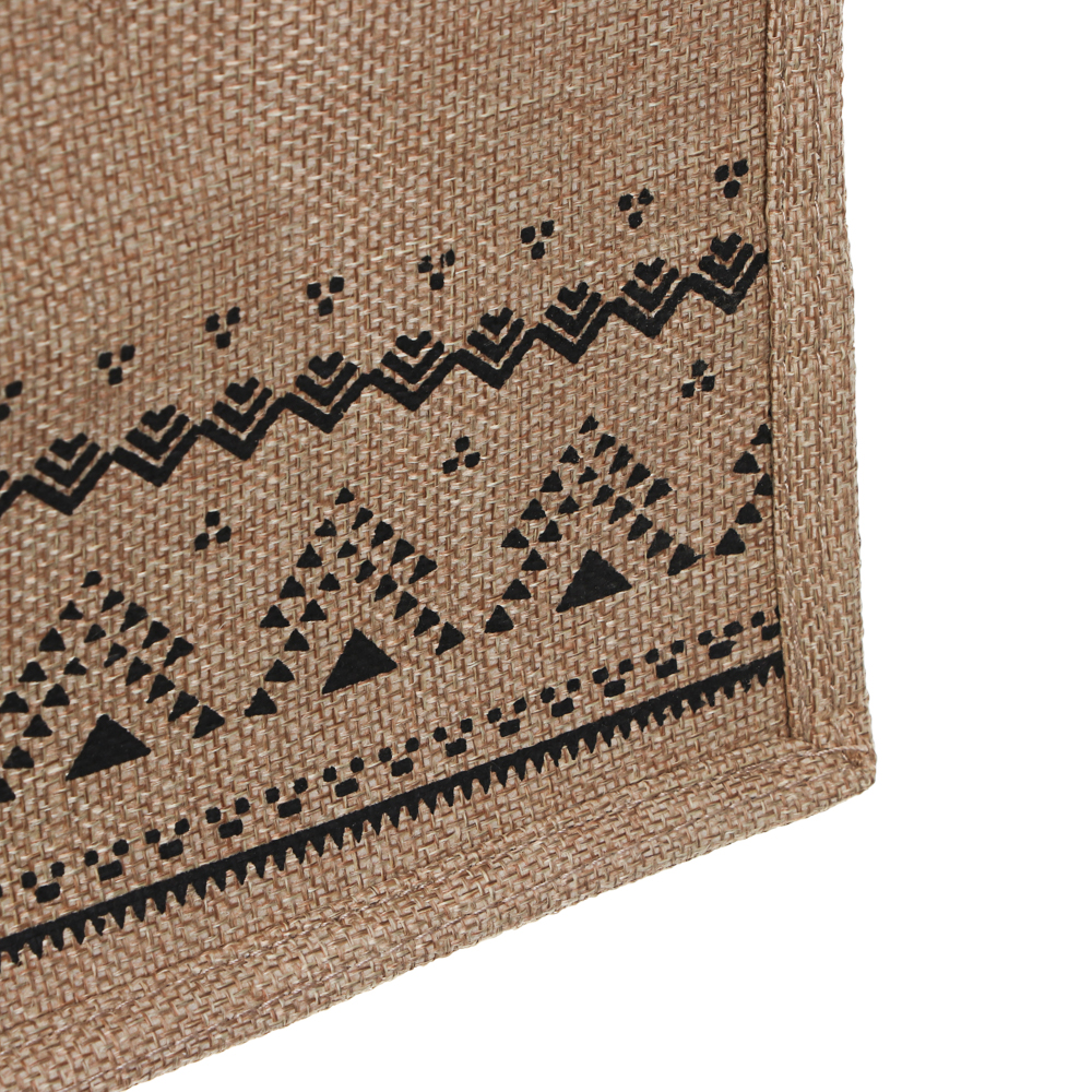 Сумка пляжная на плечо с длинными ручками, на кнопке, тм ЮL, 34x30x17 см, хлопок, лен, 3 вида - #7