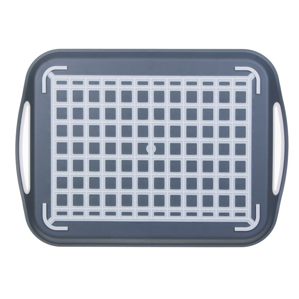 Поднос прямоугольный антискользящий "Мокко", 45,5х32х4,5см - #5