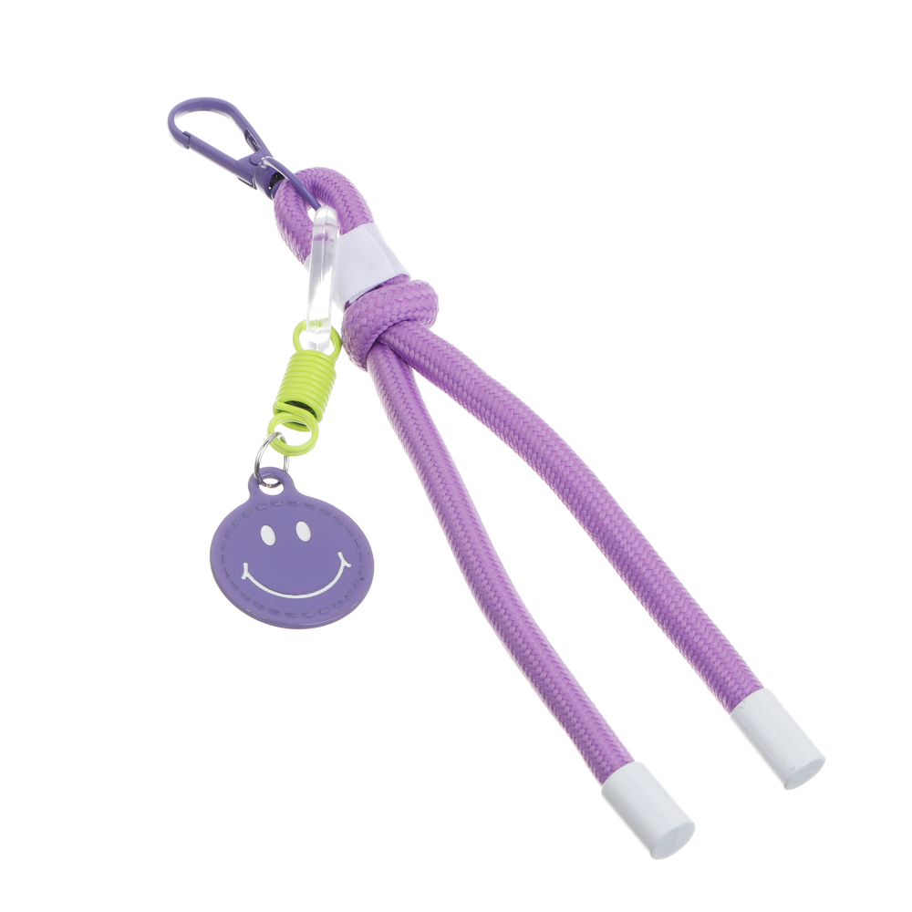 Подвеска аксессуар паракорд с шармом тм ЮL Smile, нейлон, металл, 18 см,  6 цветов, #2 - #5