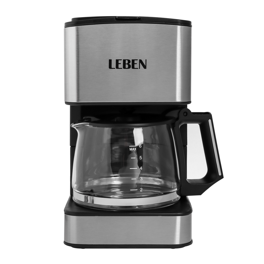 LEBEN Кофеварка капельная 680Вт со стеклянной колбой с функцией автоотключения 0,8л - #3