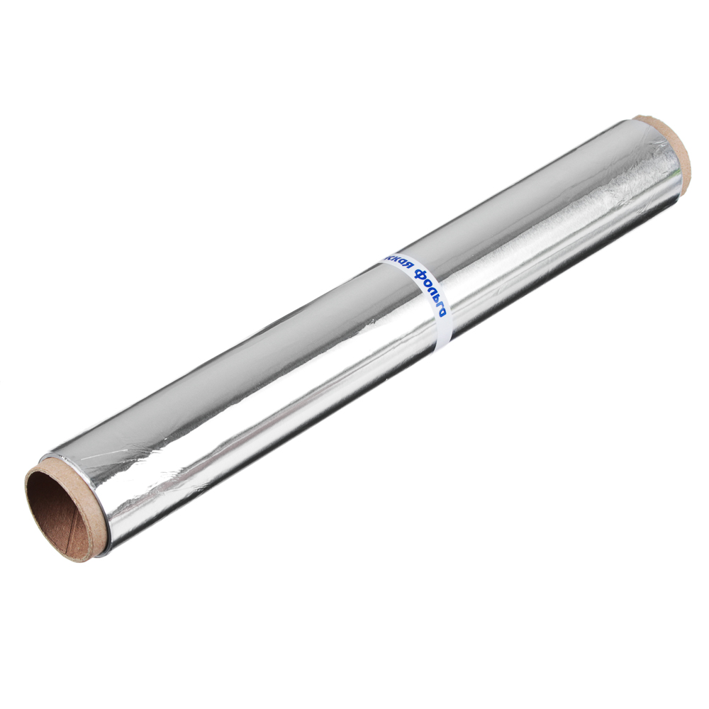 САЯНСКАЯ Фольга алюминиевая 29см х 10м, гриль 20мкм, в пленке - #2