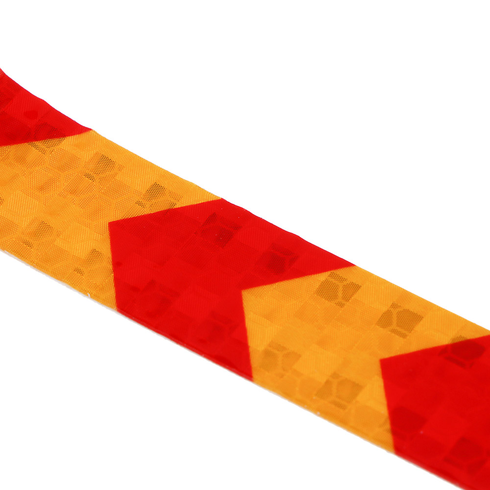 РОКОТ Лента светоотражающая 2см x 8м, красно-желтая - #4