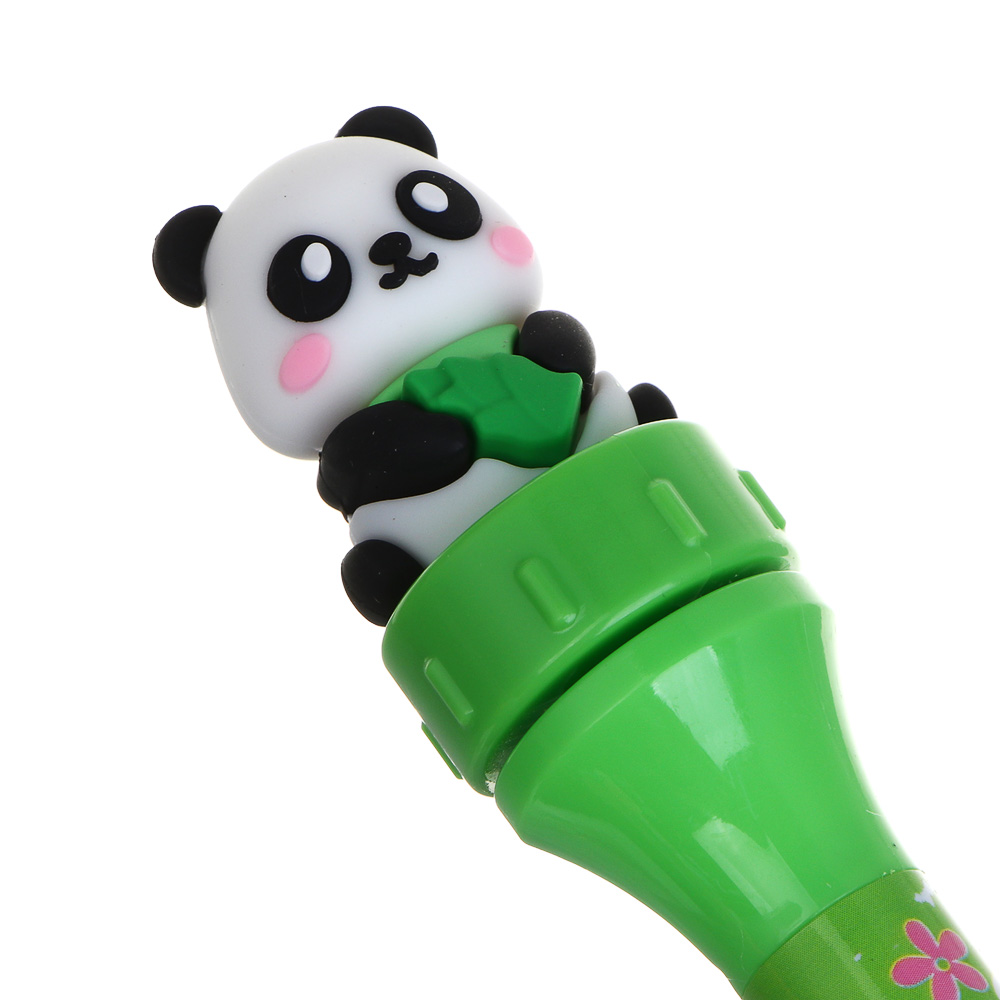 Ручка шариковая синяя, вертушка "Панда", 3 дизайна - #4