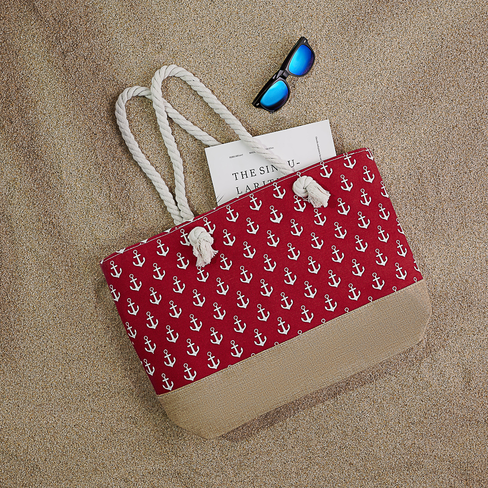 ЮL Сумка пляжная 52х35х12 см, 100% полиэстер, 3 цвета - #12