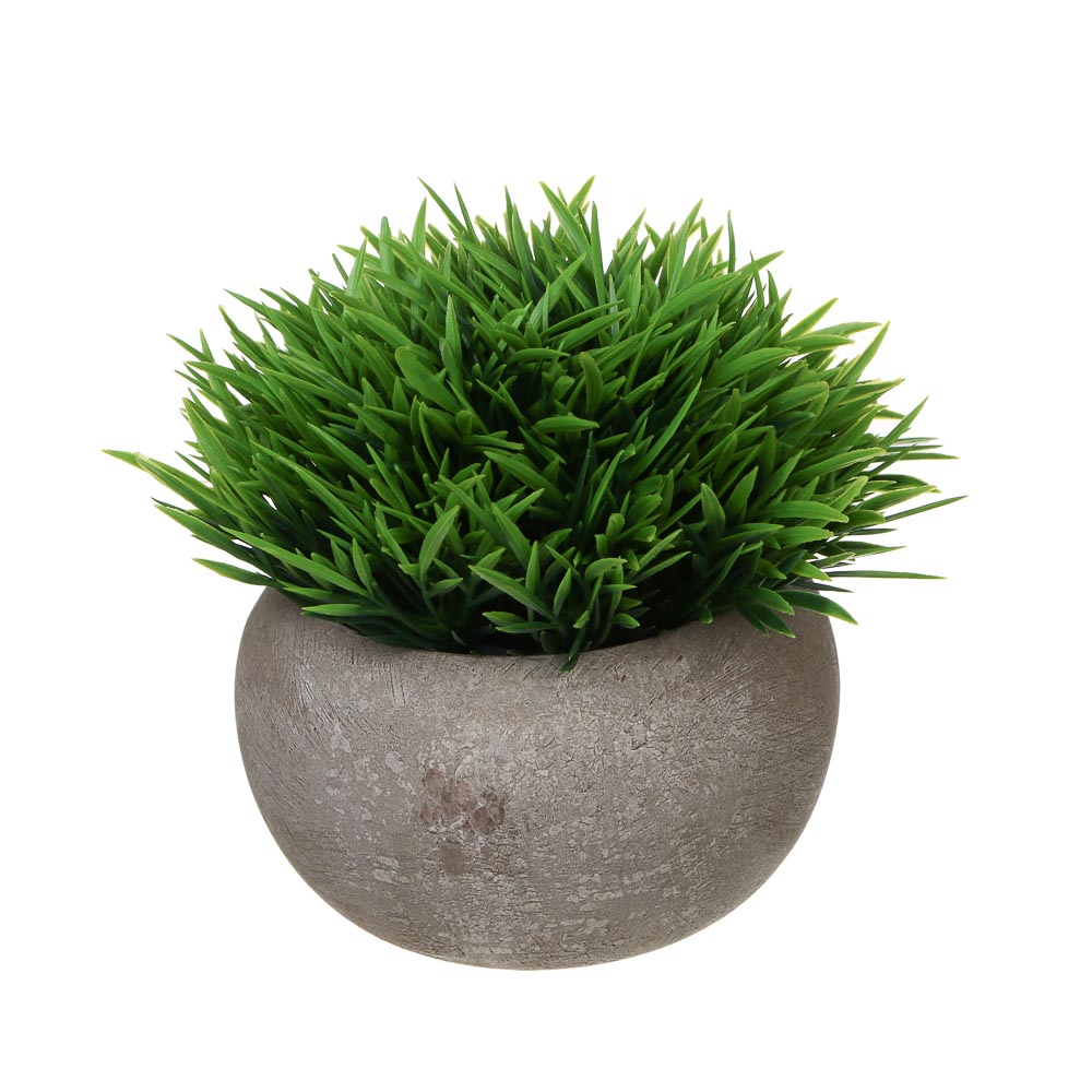 LADECOR Искусственная зелень в кашпо, 9,5x9,5x11,5 см, пластик, целлюлоза, 2 цвета - #3