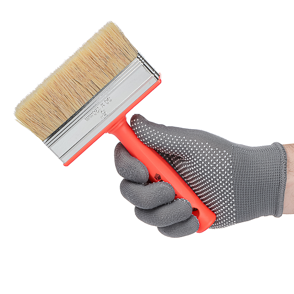 ЕРМАК Кисть мини-макловица пластиковая ручка нат. щетина 30*120 - #5