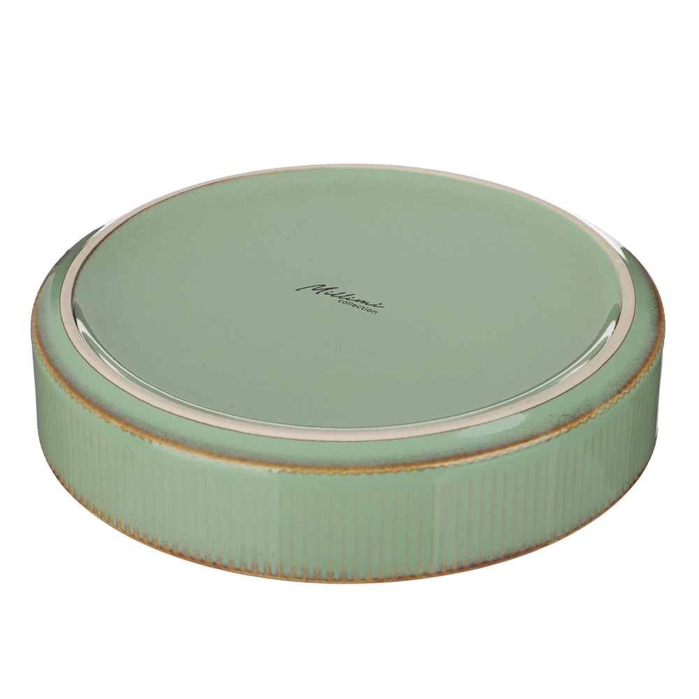 MILLIMI Кантри тарелка для супа 19,4см, 620мл, керамика, зеленый - #5