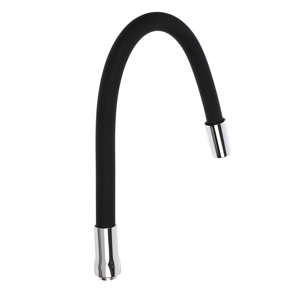 Излив смесителя для кухни, гибкий, силиконовый, 1 режим, 50см, черный - #3