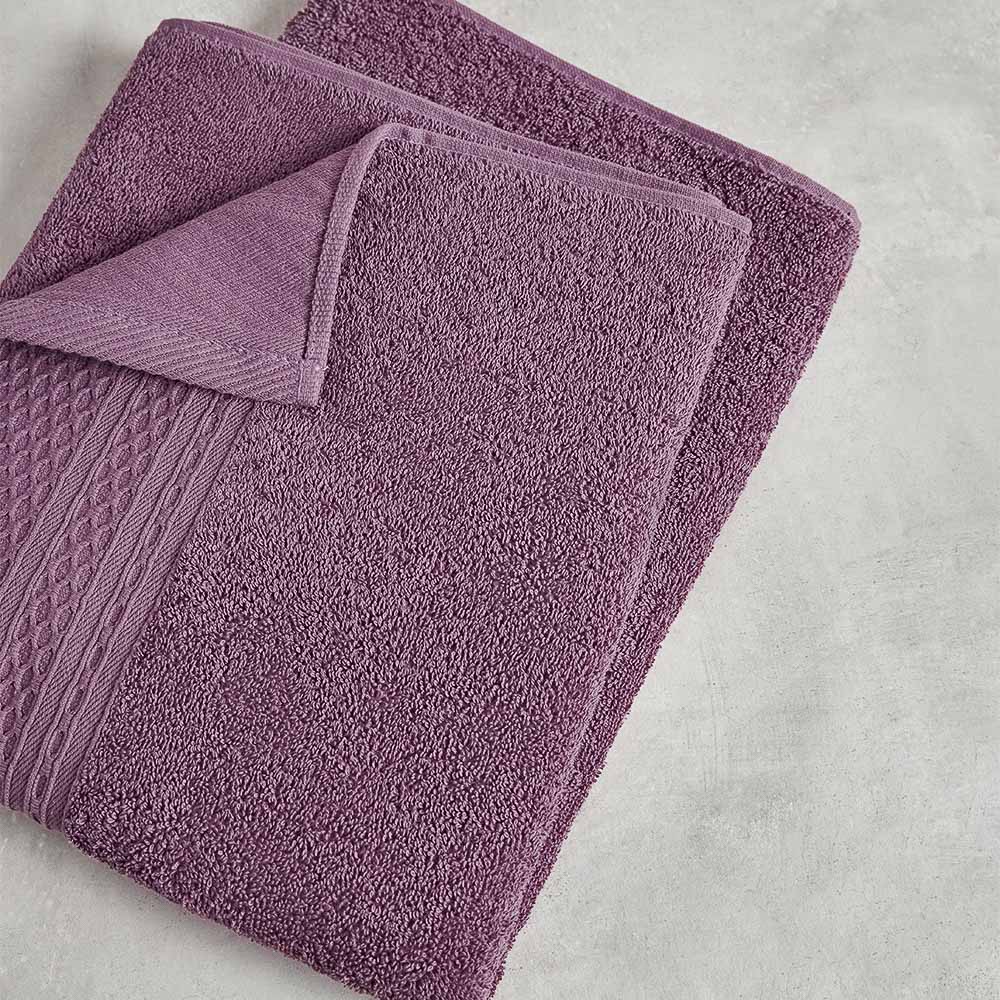 PROVANCE Хейзел Полотенце махровое, 100% хлопок, 30х50см, 400гр/м, сливовый - #8