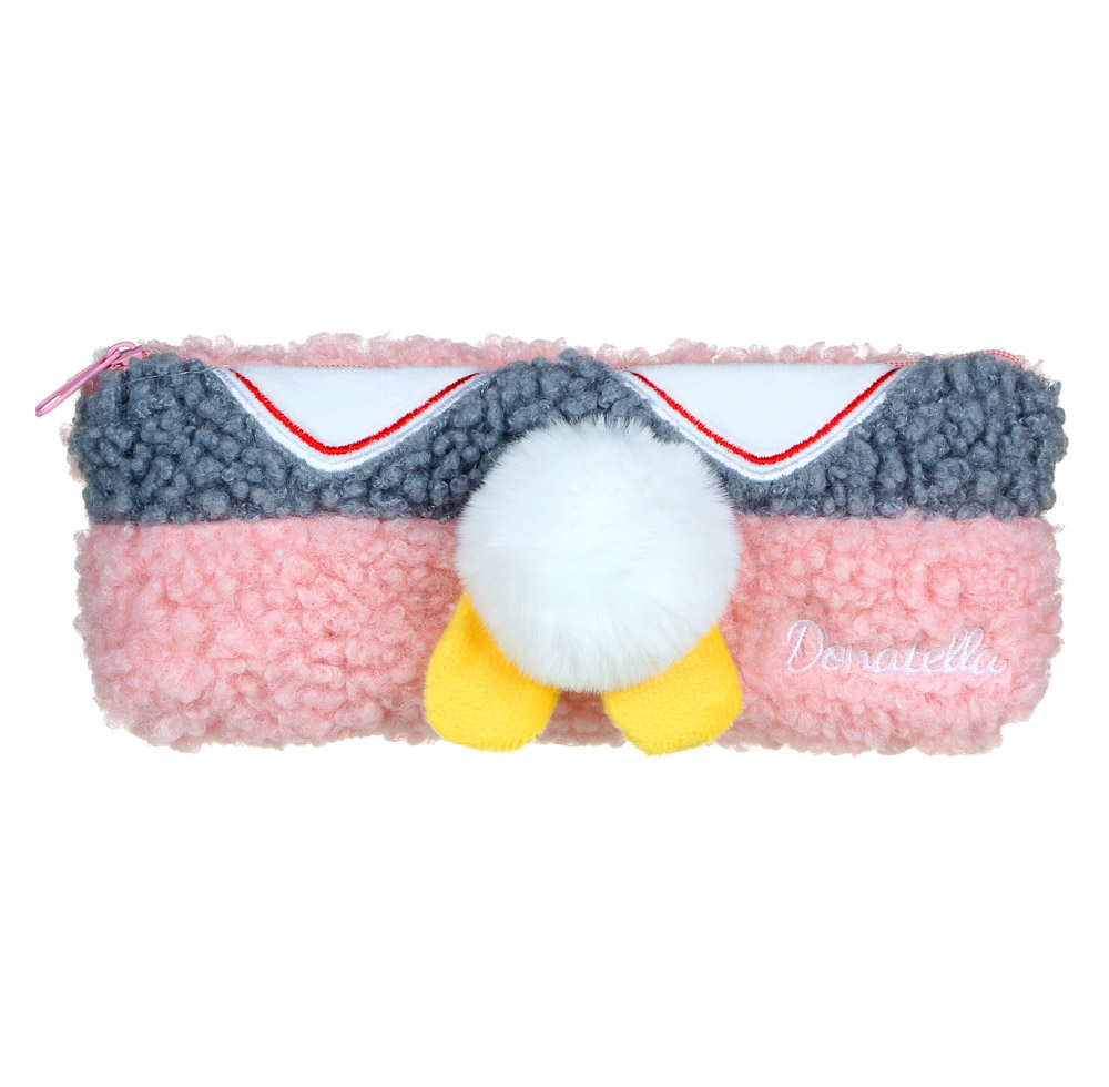 Пенал треугольный 20х8,5х3см, плюш, аппликация в форме цыпленка, 4 дизайна, ПВХ бокс - #3