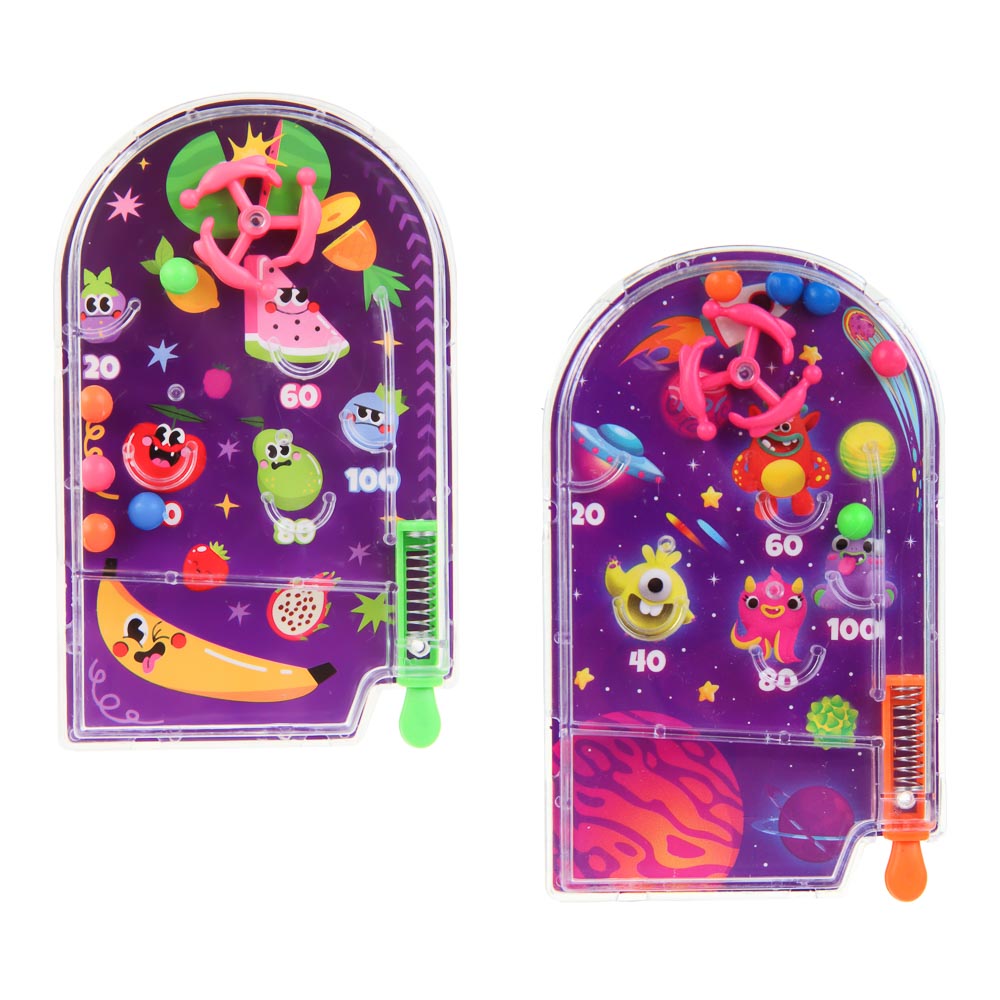 ИГРОЛЕНД Мини игра пинбол "Забрось шарик", PS, бумага, 10,8х7х1,2 см, 2 дизайна - #2