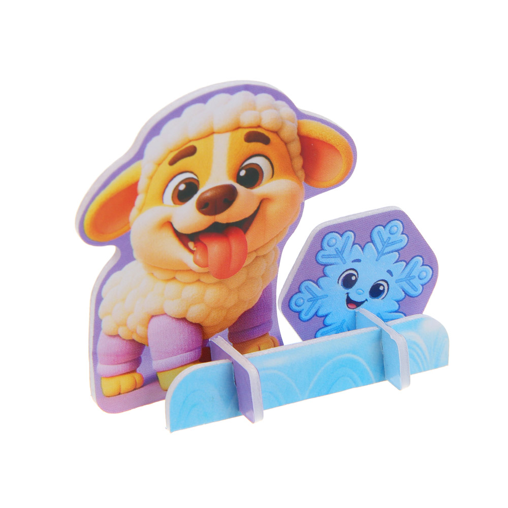 BY 3Д пазл "Зверята", пенокартон, 6х8,4см, 25 дизайнов - #9