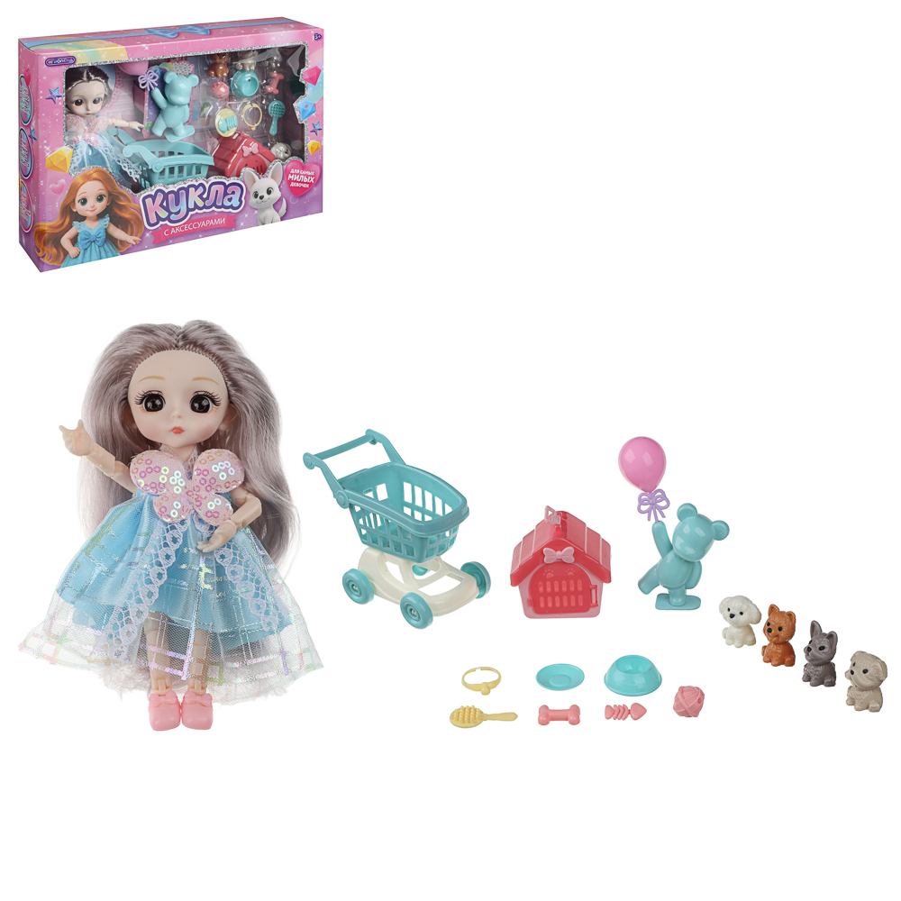 Кукла 14 см шарнирная с аксессуарами, PP, ABS, ИГРОЛЕНД, 3+, 1811-52 - #15