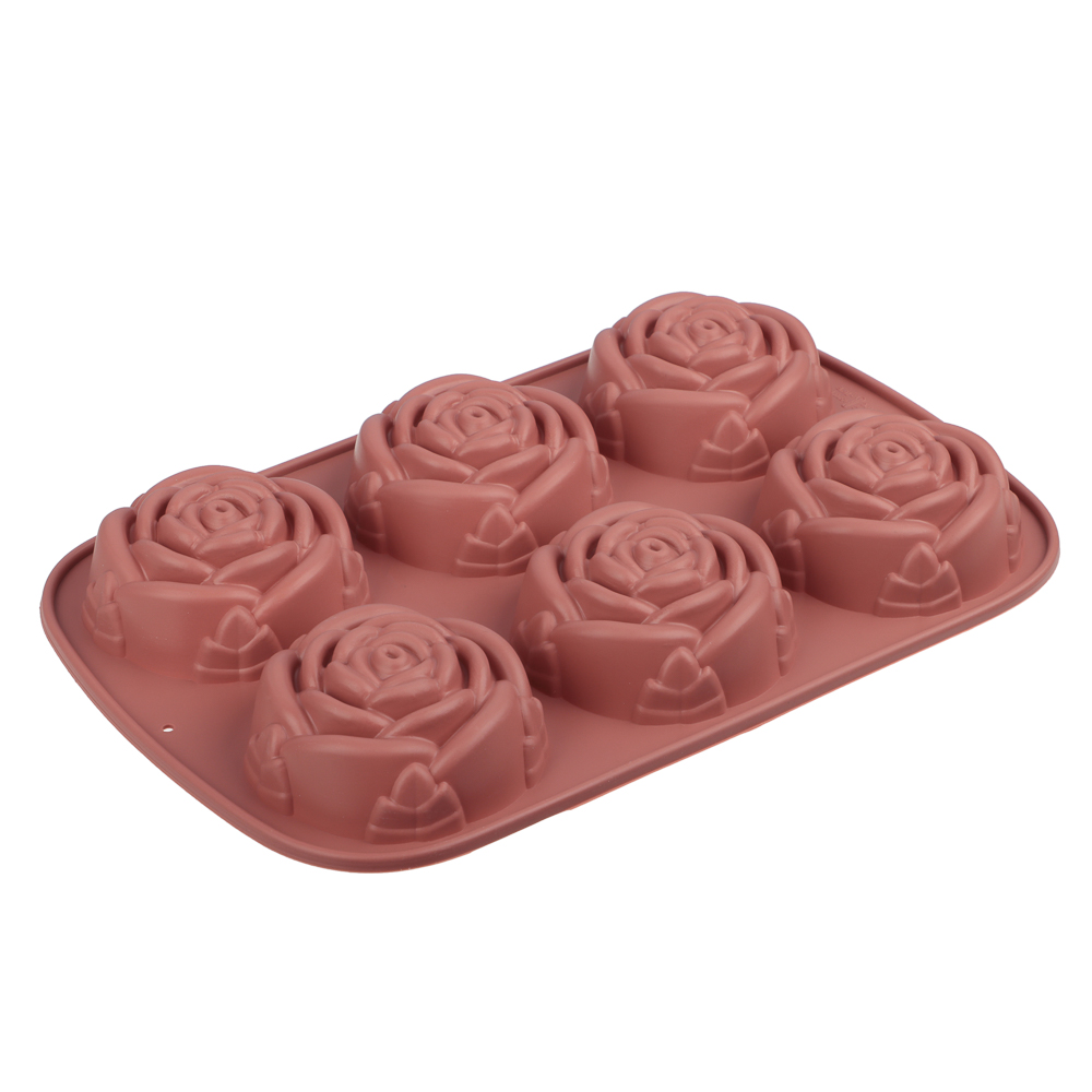 Форма для выпечки VETTA Розы, 28x18x3 см, силикон - #1