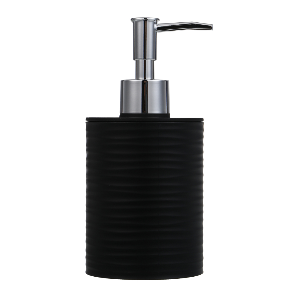 Диспенсер для жидкого мыла тм VETTA Тренто, 250мл, пластик, PP+ABS, черный, 7,5х7,5х16,5см - #3