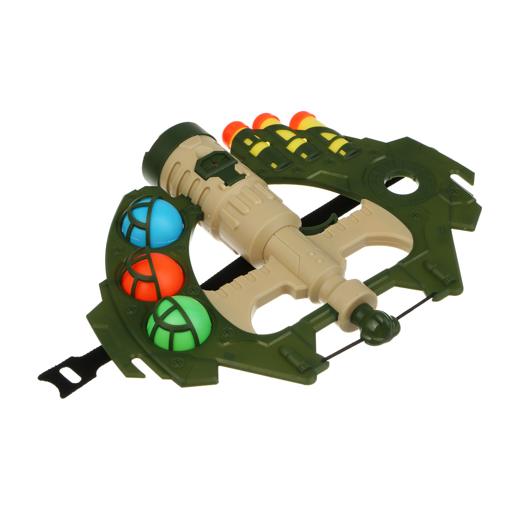 ИГРОЛЕНД Набор игровой "Арбалет с пулями и шариками", свет, 3хAG3, АBS, РР, EVA, 2 диз., 21х3х28см - #7